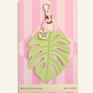 Macy's Flower Show Monstera Leaf Bag Charm Green - Limited Edition